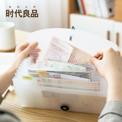 票據發票收納包現金票據夾發票夾本冊單據風琴包票夾收納本文件夾證件收納簡約多層電影票機票手賬