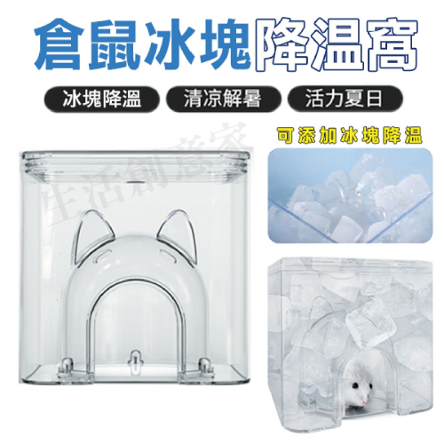 【實體店面現貨】倉鼠冰塊屋 倉鼠躲避窩 納涼屋 避暑躲避屋 小鼠凉感空調房 倉鼠冰屋 水立方冰屋 倉鼠冰屋