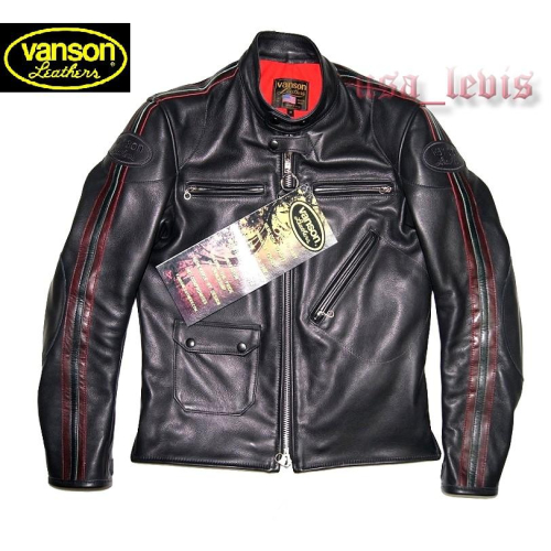 【美國Levis專賣】全新 USA製 Vanson CLASSIC 立領 騎士皮衣 夾克 M=40號現貨優惠700美金