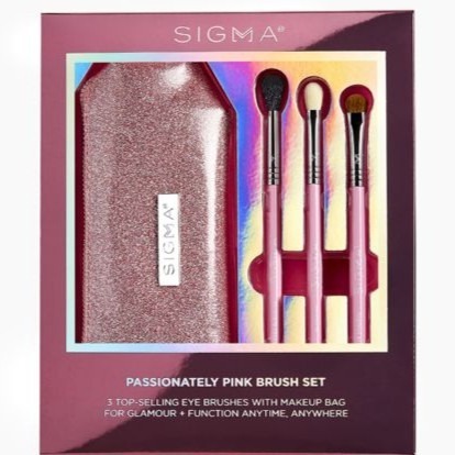 【愛來客】☆美國Sigma官方授權經銷商☆ PASSIONATELY PINK BRUSH SET 粉紅色 眼部刷具組