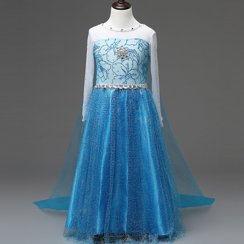 冰雪奇緣公主裙艾莎elsa女王禮服兒童連衣裙Frozen愛莎女童公主裙