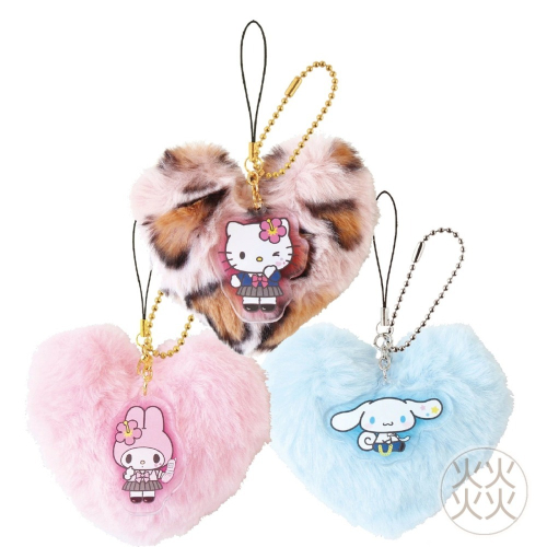 過生活IP訂購 三麗鷗 絨毛造型手機吊飾 HelloKitty 美樂蒂 大耳狗 11410