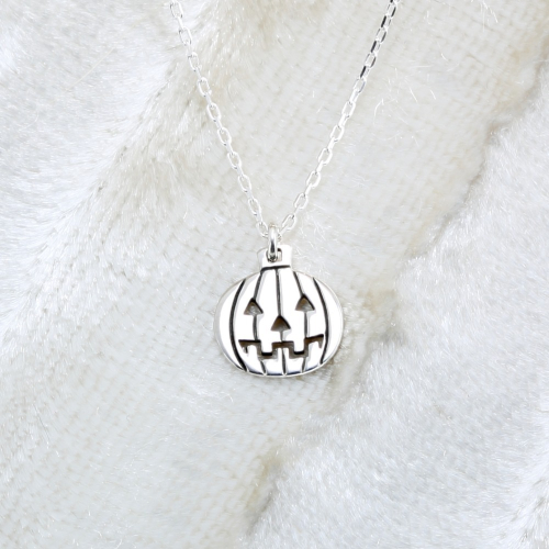 【Angel & Me】南瓜 小惡魔 s925 純銀 項鍊 生日 萬聖節 禮物