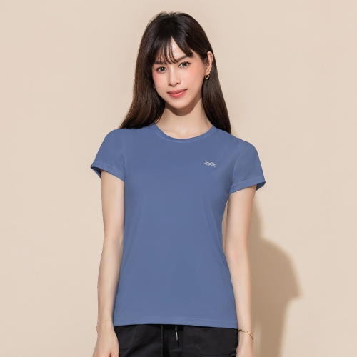 【WIWI】素面防曬排汗短版涼感衣(優紫藍 女S-3XL)