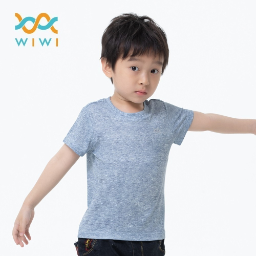 【WIWI】素面防曬排汗涼感衣(麻花灰 童70-150)