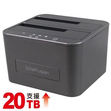 伽利略 USB3.1 Gen1 2.5/3.5 雙SATA SSD硬碟拷貝機（RHU08）