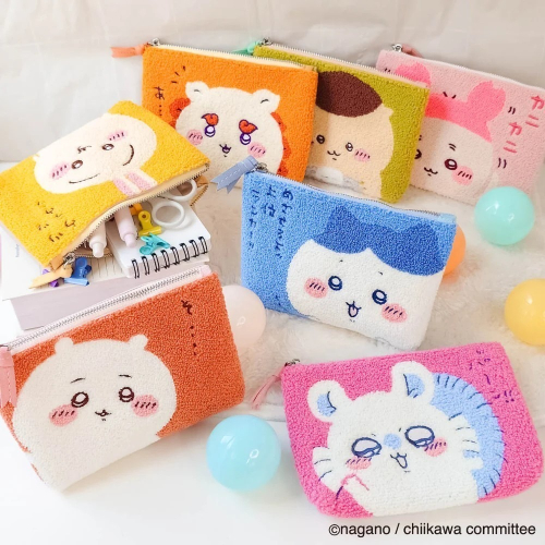 【歐賣小舖】吉伊卡哇 毛茸茸刺繡錢包袋 全7種