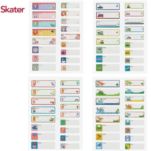 【寶寶王國】日本 Skater 姓名貼紙
