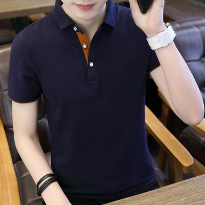 現貨【衣百購物】M-4XL男POLO衫 高品質商務POLO衫 素面 POLO 短袖 有型 短T修身 男裝 團體工作服