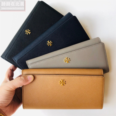 詩詩精品 Tory Burch 皮夾 長夾 錢夾 零錢夾 大鈔夾 暗釦夾 零錢包 證件夾 十字紋防刮長夾 卡片夾 手拿包