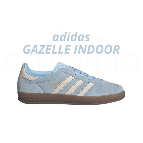 ?adidas GAZELLE INDOOR 休閒鞋 JI2717 莫蘭迪藍｜淺藍色｜天空藍｜藍白色｜白色｜焦糖底｜