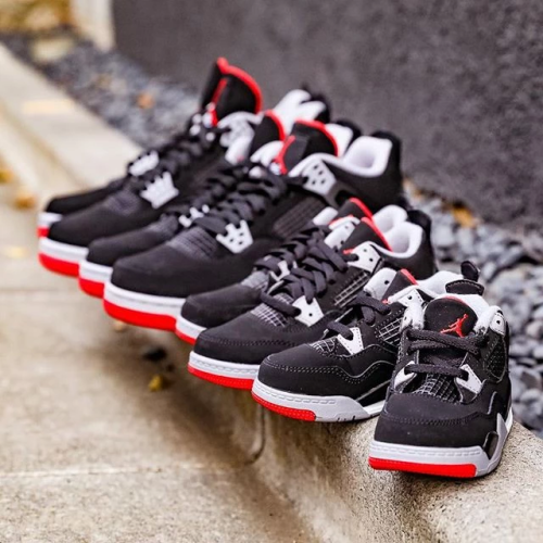 Air Jordan 4 Retro OG Bred 308497-060 男女運動鞋 復古籃球鞋AJ4 老屁股 黑紅