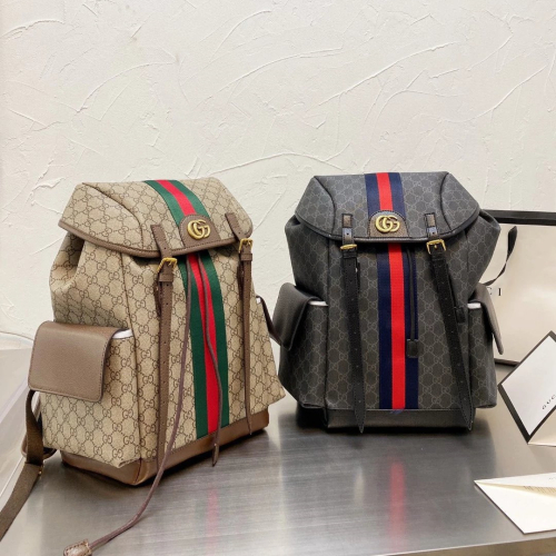 Gucci古馳雙肩包 男生雙肩後背包 Ophidia系列中號背包 旅行包 休閒包 運動包 商務通勤電腦包 大容量登山包