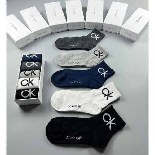 Aurora 購物分享? Calvin Klein 男女中短筒純棉襪子運動襪 抗菌防霉 透氣舒適一盒5雙入