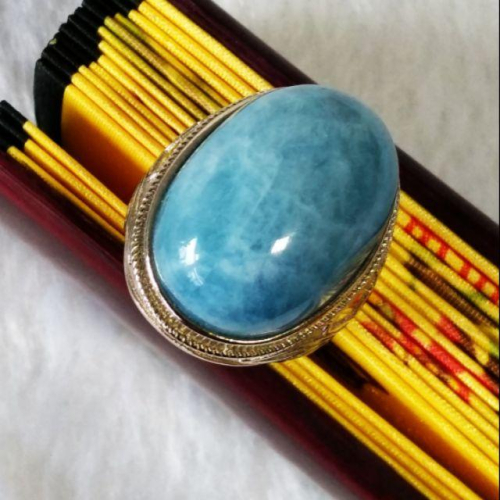 ?彩色寶石?海藍寶 霸氣 男戒 【92jade 遇見善緣】現貨特惠