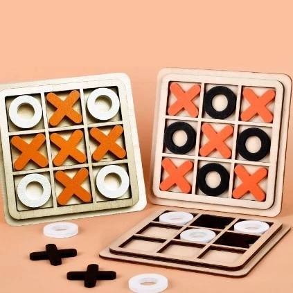 XO棋 木製井字棋 益智XO棋 井字遊戲 九宮格 三連井字 圈圈叉叉 井字棋 桌遊 木製玩具 益智遊戲