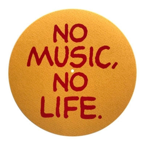 【唱片週邊】日本 Tower Records 雙片黑膠唱片墊 No Music, No Life