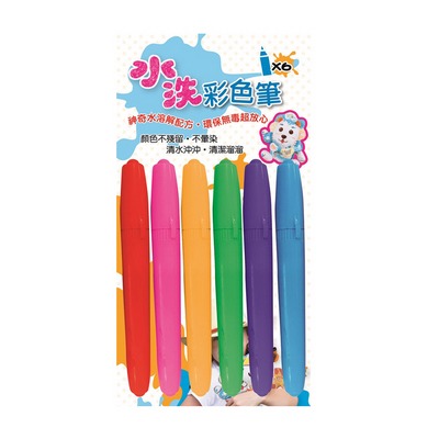 【樂在生活館】世一 6色水洗彩色筆 C04711