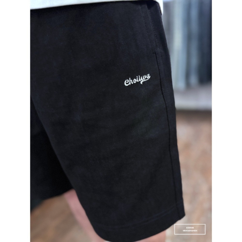 『新品上市』重磅Choii刺繡水洗棉質短褲(NOF2404N6015)-黑