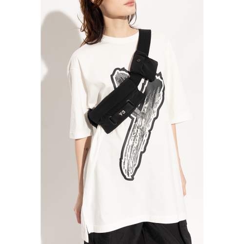 唯ㄧ現貨 ? Y3 (Y-3) ? 絕版精品！黑色！披繡版 > 腰包、發財包、側背包、斜背包、肩背包！