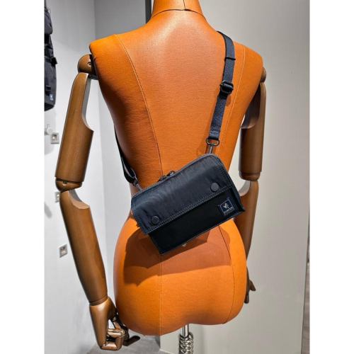 PORTER INTERNATIONAL 方正多層MID拉鍊斜背包(S) 11782-003 深藍 代購 福袋
