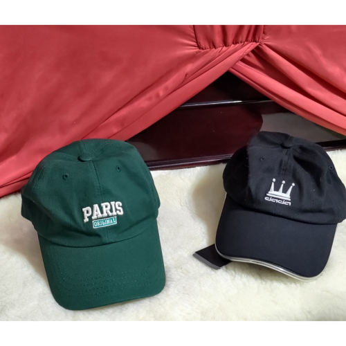 二手 韓國 經典PARIS刺繡 F 帽圍約58後可調 棒球帽 DADA 發光帽