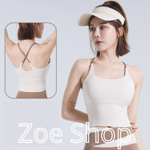 女 運動瑜珈背心(附胸墊) 吸濕排汗 透氣 高彈性 【柔依衣坊 Zoe Shop】C36-A12