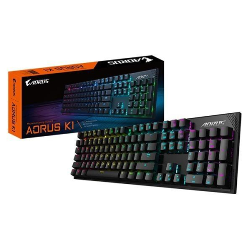 @電子街3C特賣會@全新 技嘉 GIGABYTE AORUS K1 CHERRY 紅軸 機械式 RGB 電競鍵盤