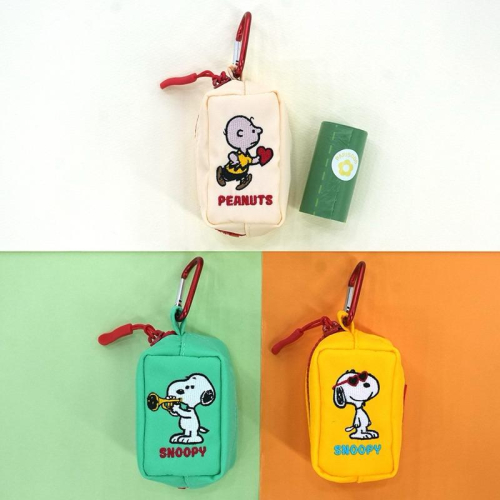 韓國?? Snoopy 扣環撿便袋包包 墨鏡?️史努比/查理布朗/喇叭?史努比