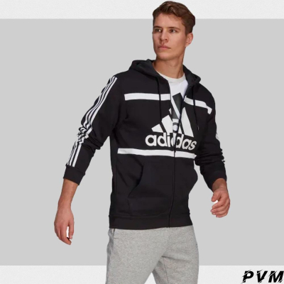 ADIDAS ESSENTIALS 拼色徽標 連帽外套 GP4311