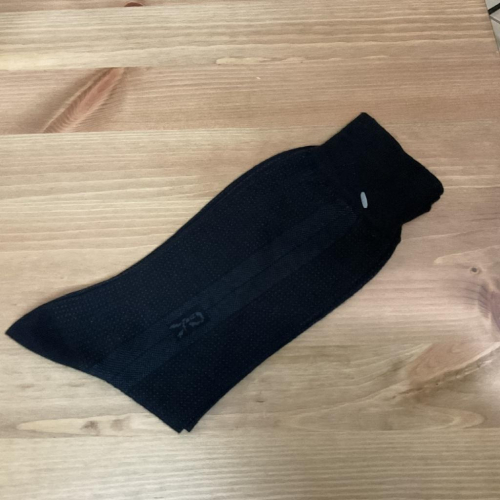 紳士襪~諾貝達買一送一（條紋褲襪~女生款）台灣製造高級刺繡紳士襪（黑色）~舒適好穿~搭配性高