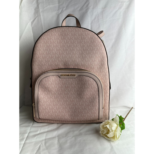 MICHAEL KORS JAYCEE PVC MK雙拉鍊大後背包