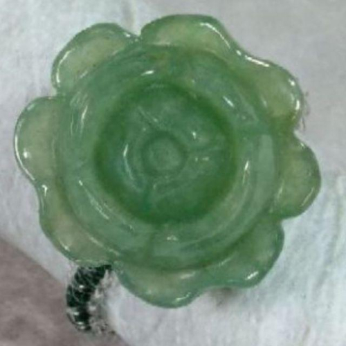 ?花開富貴?天然緬甸玉A貨翡翠-滿綠 玫瑰花 手工編織 戒/女戒 現貨特價【92jade遇見善緣】翡翠戒指 母親節禮物