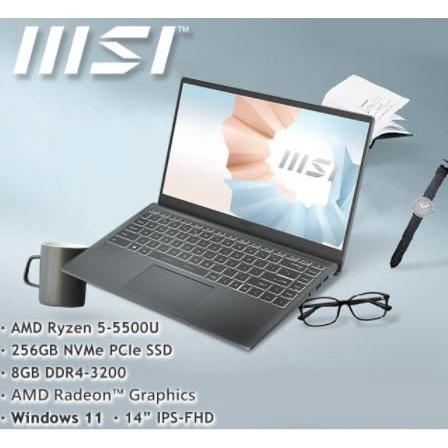 @電子街3C特賣會@微星MSI Modern 14 B5M-067TW 14吋R5-5500U/8G/256G/W11