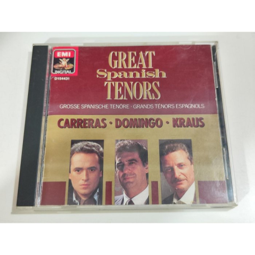 文本齋 Carreras 卡列拉斯 Domingo 多明哥 Kraus Great Spanish Tenors EMI