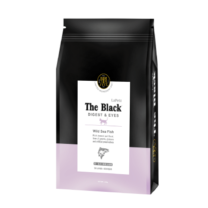 The Black 黑酵母單一魚肉 無穀全貓糧 大方送黑酵母生醫級保健液 9包