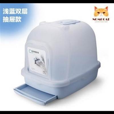 貓砂盆全封閉抽屜式貓廁所封閉式大號貓沙盆貓屎盆超大雙層貓廁所