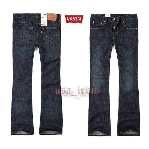 優惠【亮藍原色淺刷29-44腰】美國LEVI S 527 boot Rigid 深藍 原色低腰 靴型牛仔褲丹寧褲517