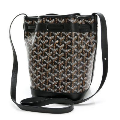 【GOYARD 高雅德】 GOYARD 老花水桶斜背包 (黑色) __DVSHOP 保證正貨 台灣現貨不用等