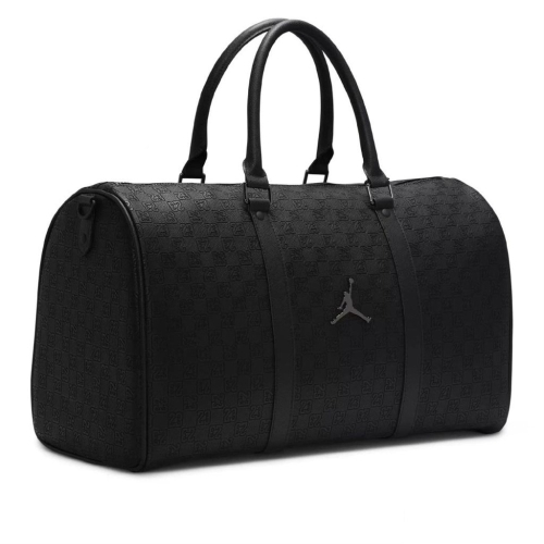 【LUNA-K】Air Jordan 25年新款合成皮革單肩包 斜跨包 黑色＊20x47x26cm。B50501
