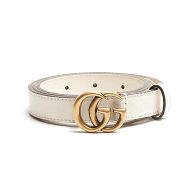 【GUCCI 古馳】 GUCCI 皮帶 (白 -95) __DVSHOP 保證正貨 台灣現貨不用等