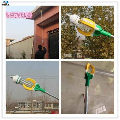 。換燈泡神器高空換燈器換燈泡工具桿安裝器不可伸縮取燈泡工具包