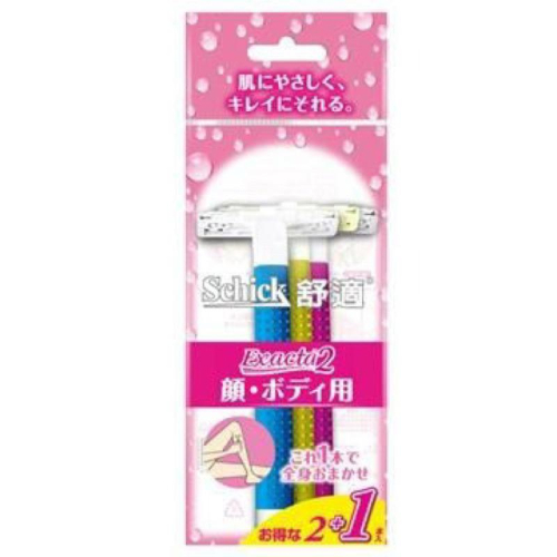 【Schick舒適牌】－舒絲 仕女輕便刀 2+1入