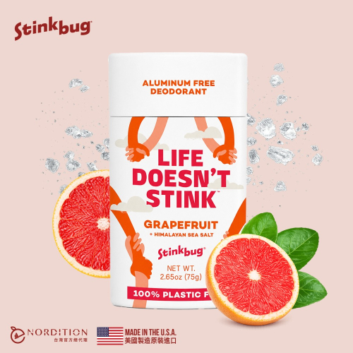 【NORDITION】美國 Stinkbug 天然體香膏 – 海鹽葡萄柚 ◆ 美國製 孕婦可用 無鋁鹽 無塑包裝