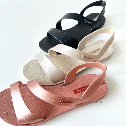 《現貨》IPANEMA VIBE SANDAL 女生 涼鞋（巴西感應系列 晶亮閃光 美背環帶 零著感 一字涼鞋）