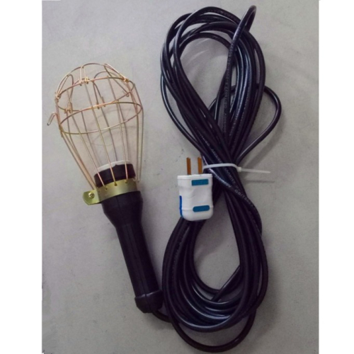防摔燈罩工作膠把行燈燈頭便捷工地手提裝飾鐵絲式手燈簡易式手柄