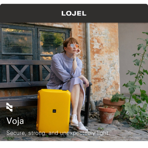 【LOJEL VOJA】 七色系 PP框架拉桿箱 行李箱 KOL推薦 26吋行李箱｜趣買購物旅遊生活館
