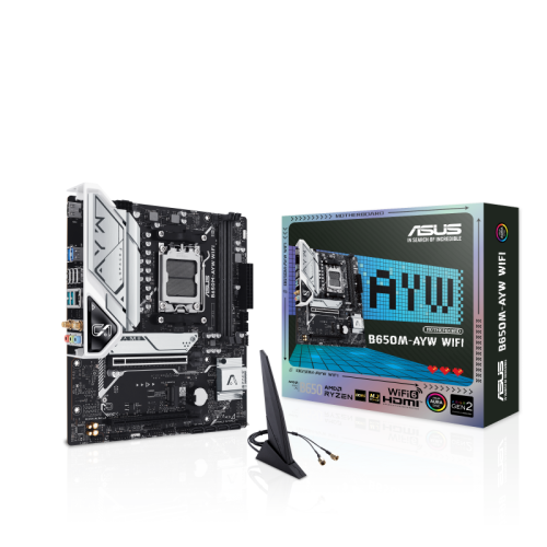 [含稅開發票] ASUS華碩 B650M-AYW WIFI DDR5 M-ATX/AM5腳位/主機板/五年保/AMD