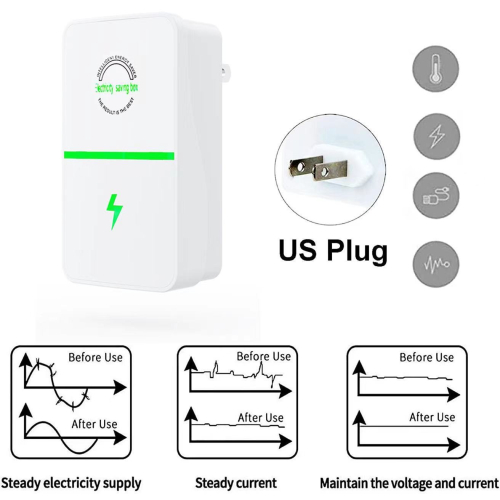 亞馬遜新款 隨插即省 智慧節電器 家用智能節電器 省電器 即插即用 降低流動電壓 家電省電神器 冰箱冷氣節電 家電防耗電