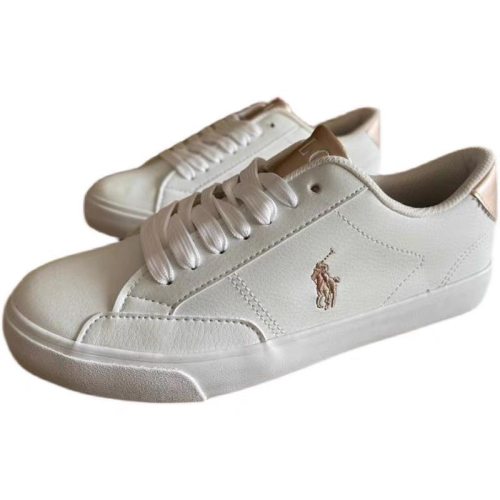 美國??RL polo 步鞋 休閒鞋 漂亮香檳粉及高雅銀?白板鞋 方便鞋 帆布鞋 英倫學院防撞 文藝氣質 白藍帆布 小白鞋